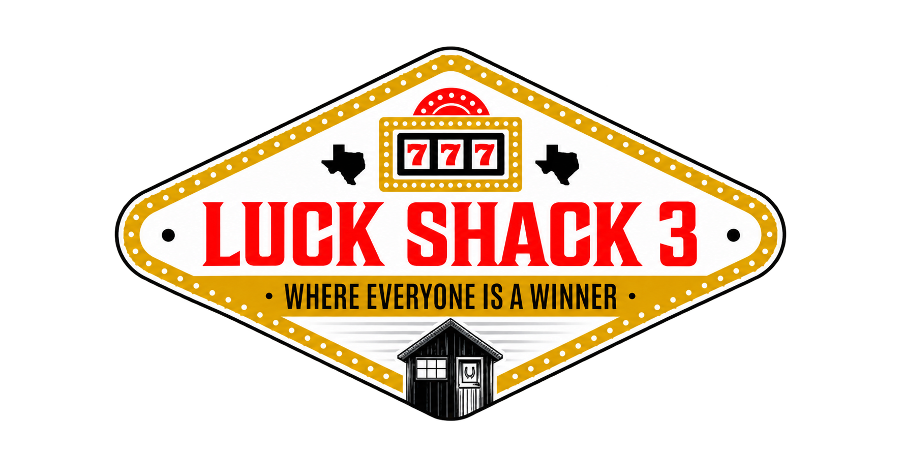 Luck Shack 3 diamond logo